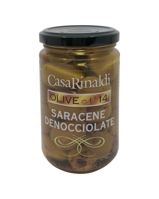 Saracene pitted green olives
