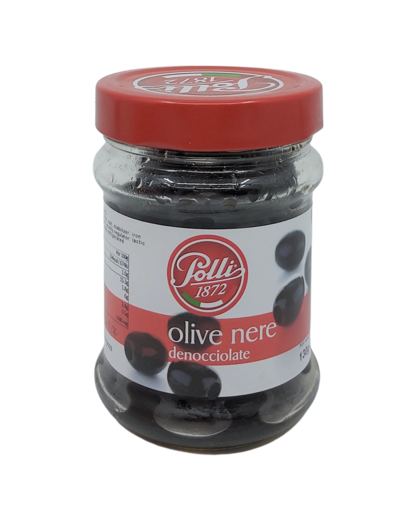 Pitted black olives (130g)