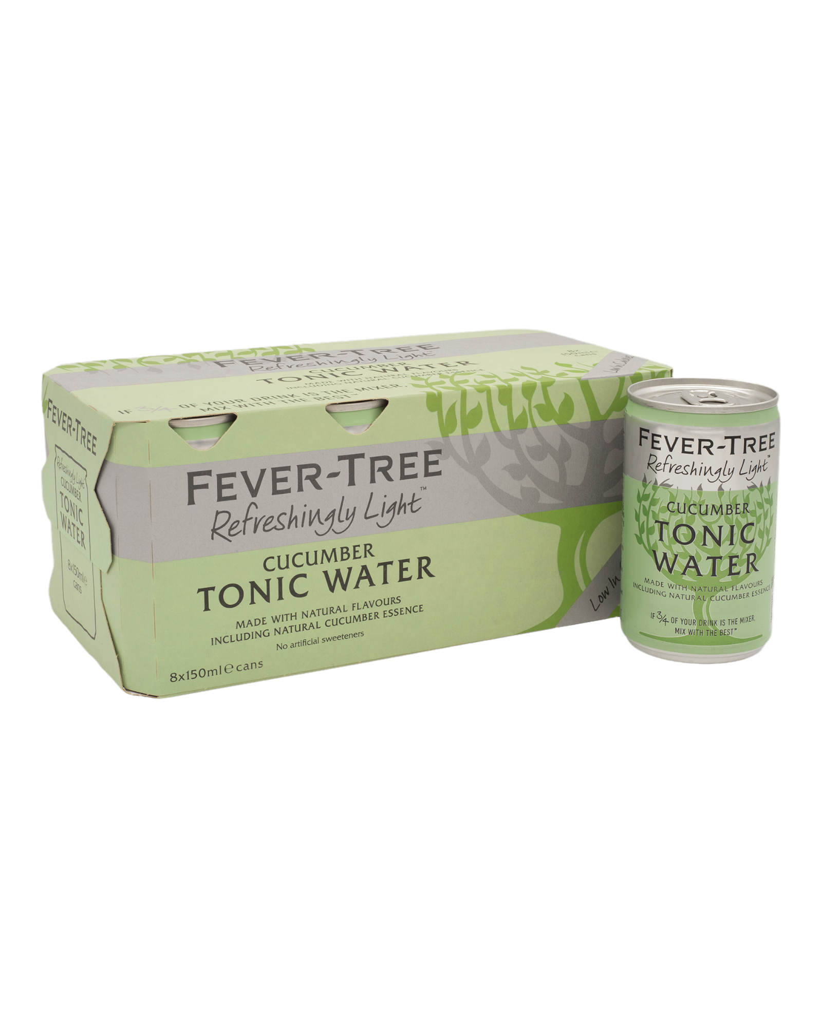 Fever-Tree Refreshingly Light Cucumber Tonic mini cans (150ml x 8)