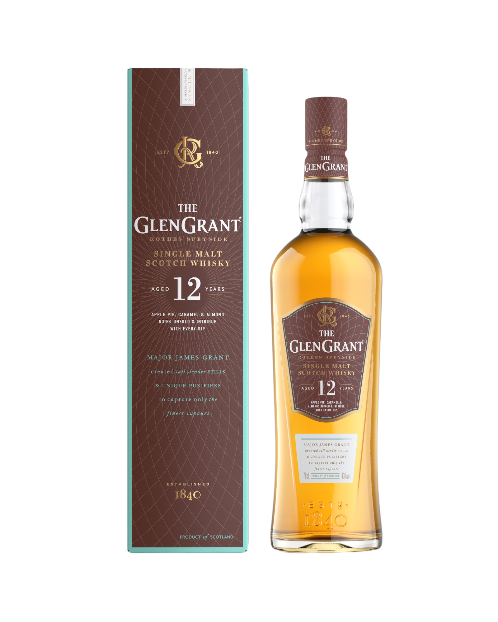 Glen Grant Single Malt 12 Years Scotch Whisky (700ml )