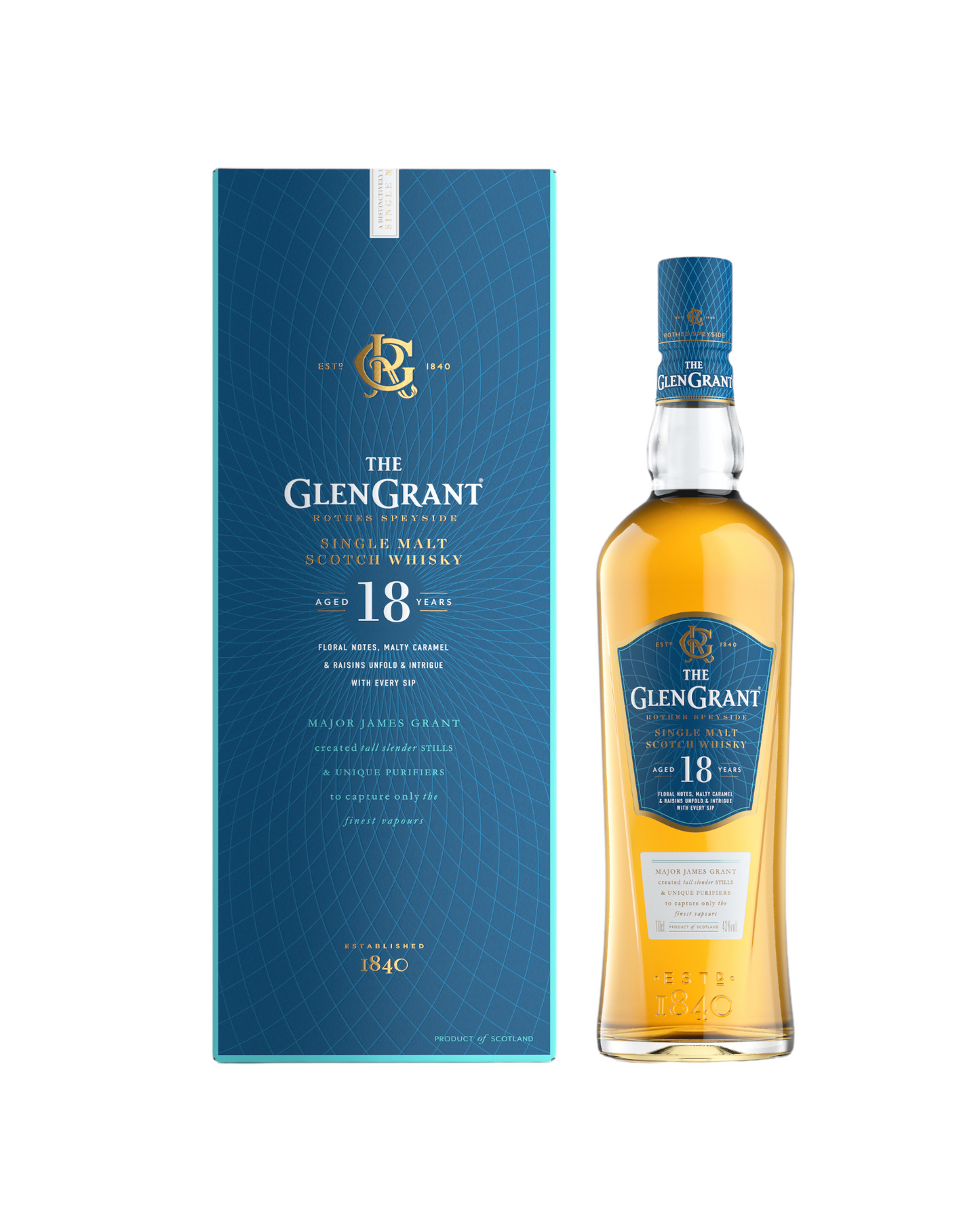 Glen Grant Single Malt 18 Years Scotch Whisky (700ml)
